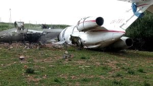 تحطم طائرة صغيرة