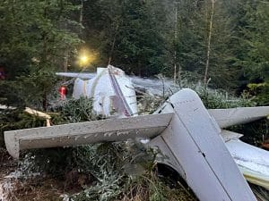 تحطم طائرة صغيرة