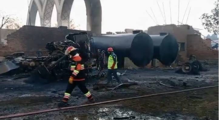 انفجار شاحنة غاز