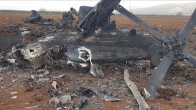 تحطم مروحية طبية