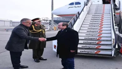 الرئيس السيسي يصل سويسرا للمشاركة في منتدى دافوس غداً
